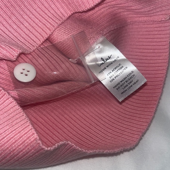 Lulus Ameliah Pink and White Collared Sweater Tank Top - Picture 10 of 13